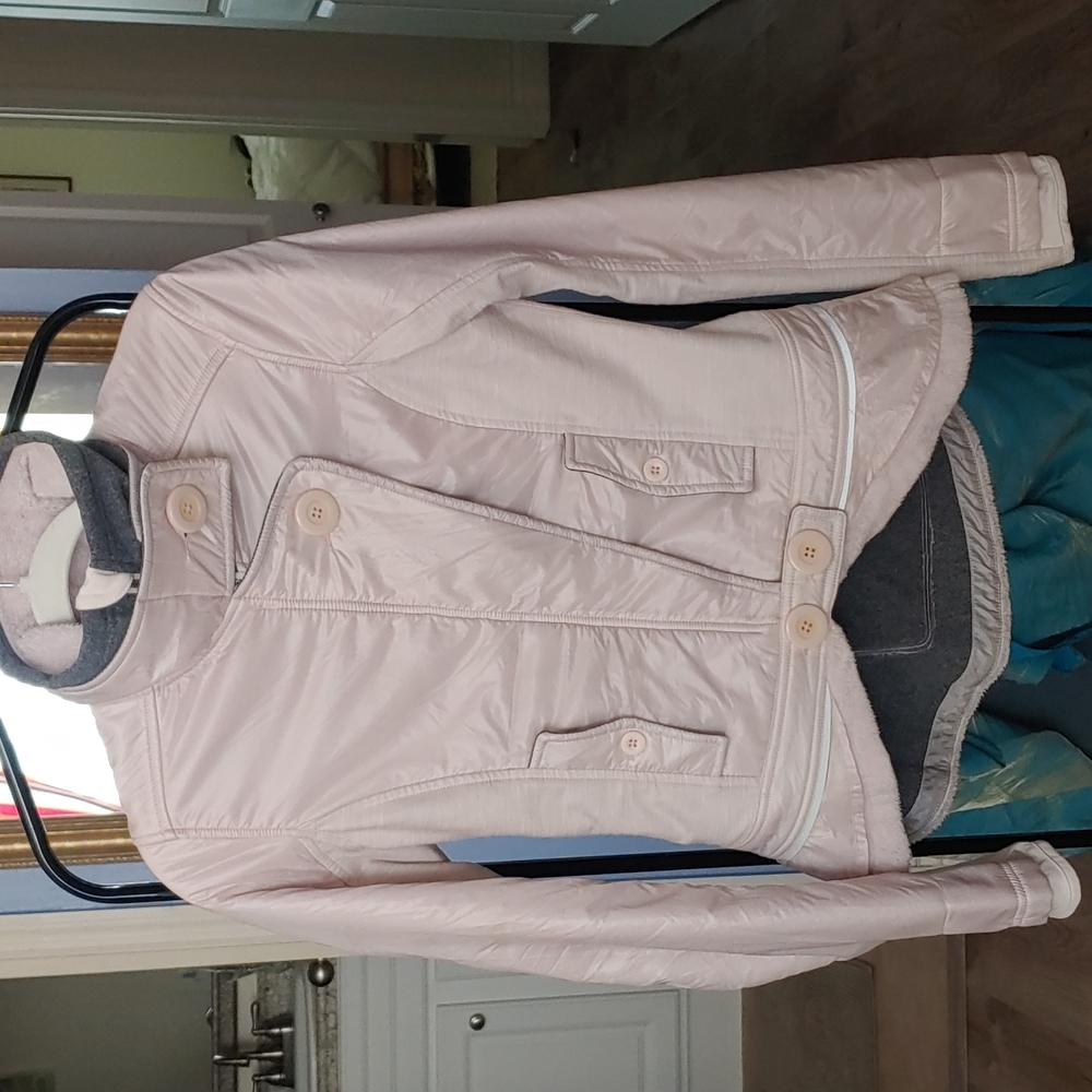 Lululemmon Pedal Power Blush Gray Fleece Jacket size 6. NWOT. - Picture 10 of 16